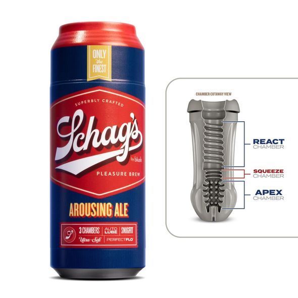 Мастурбатор &ndash; банка пива Blush Schag's Arousing Ale Masturbator &ndash; Frosted, самосмазывающийся, вакуум