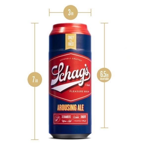 Мастурбатор &ndash; банка пива Blush Schag's Arousing Ale Masturbator &ndash; Frosted, самосмазывающийся, вакуум