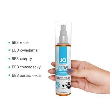 Очищувальний спрей System JO NATURALOVE &mdash; ORGANIC (120 мл) без сульфатів, триклозану та спирту
