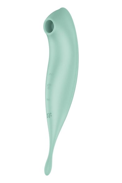 Смарт-вібратор для клітора з вакуумною стимуляцією Satisfyer Twirling Pro+ Mint