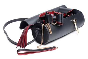 Набір БДСМ з дорожньою сумкою Master Series: Bow — Luxury BDSM Set With Travel Bag, 11 предметів