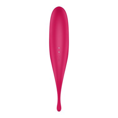 Вібратор для клітора з вакуумною стимуляцією Satisfyer Twirling Pro Red