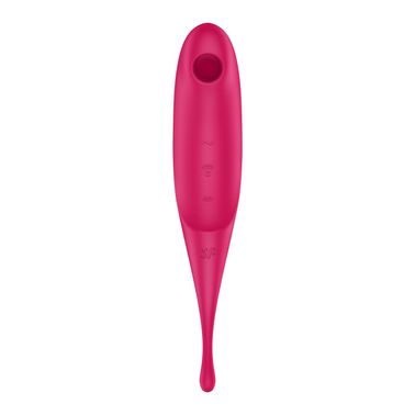 Вибратор для клитора с вакуумной стимуляцией Satisfyer Twirling Pro Red, Красный, Червоний