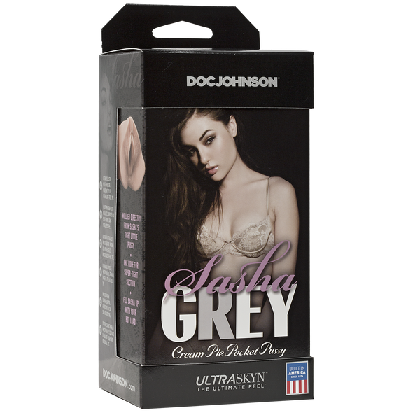 Мастурбатор-вагіна Doc Johnson Sasha Grey - Ultraskyn Cream Pie Pocket