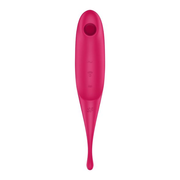 Вибратор для клитора с вакуумной стимуляцией Satisfyer Twirling Pro Red, Красный, Червоний