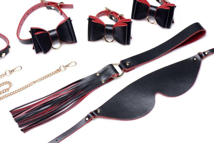 Набір БДСМ з дорожньою сумкою Master Series: Bow — Luxury BDSM Set With Travel Bag, 11 предметів