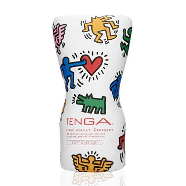 Мастурбатор Tenga Keith Haring Soft Case Cup (мягкая подушечка) сдавливаемый