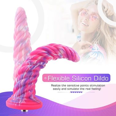 Фантазийный фаллоимитатор 10.12″ для секс-машин Hismith Silicone Dildo rose Monster Series