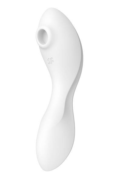 Вакуумный смарт-стимулятор с вибрацией Satisfyer Curvy Trinity 5 (White), управление со смартфона