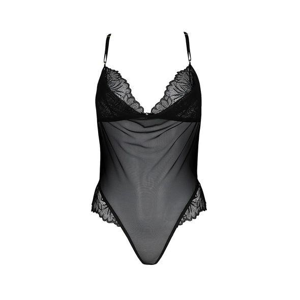 Сетчатое боди с кружевным лифом Passion DELIENA BODY S/M black, S/M