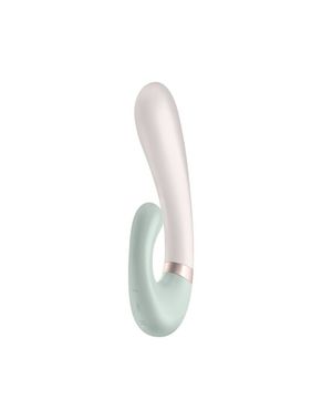 Смарт вібратор-кролик із підігрівом Satisfyer Heat Wave Mint