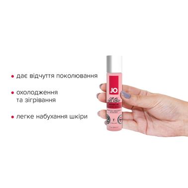 Гель для оральних пестощів System JO Oral Delight — Strawberry Sensation (30 мл), ефект холод-тепло