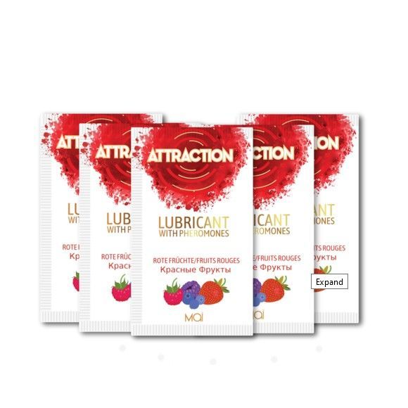 Пробник лубриканта с феромонами MAI ATTRACTION LUBS RED FRUITS (10 мл)