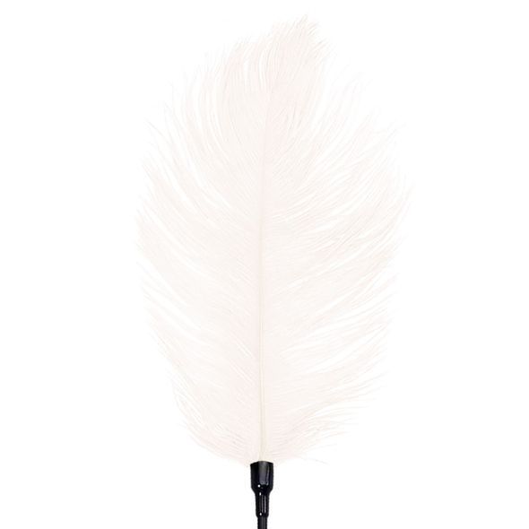 Щекоталка со страусиным пером Art of Sex - Feather Tickler, цвет Белый