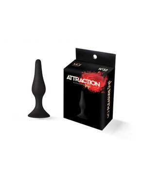 Анальная пробка на присоске MAI Attraction Toys №32 Black, длина 10,5см, диаметр 2,5см