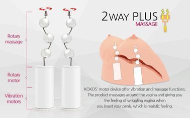 Мастурбатор Kokos Juilana Breast 2WayPlus с вибрацией и массажем