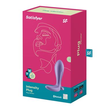 Анальная смарт-пробка с вибрацией Satisfyer Intensity Plug Purple, Бузковий, Бузковий