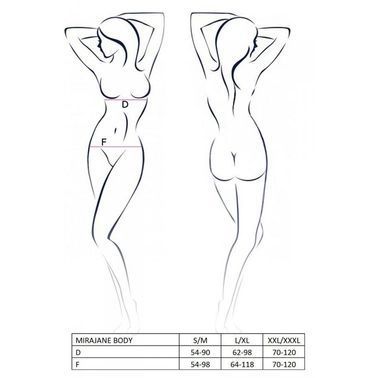 Ажурний боді AZALIA BODY black S/M Passion