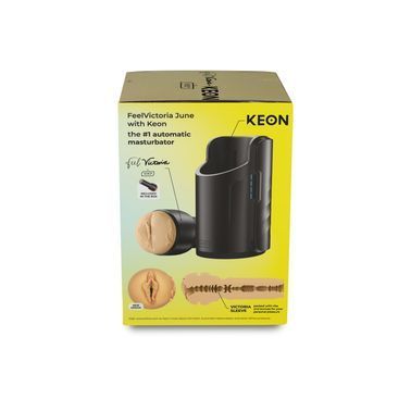 Інтерактивна секс-машина для чоловіків Kiiroo Keon Wi-Fi Combo Set з мастурбатором Feel Victoria