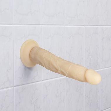 Фалоімітатор Naked Addiction &mdash; 9&Prime; Silicone Dual Density Bendable Dildo Vanilla, віброкуля в подаруно