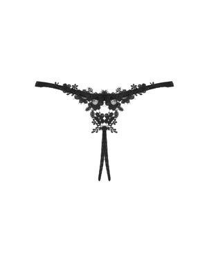 Obsessive Celia Noir crotchless thong XL/2XL
