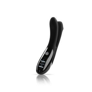 Вибратор двойной с электростимуляцией Mystim Tingling Aparte eStim Black, миостимулятор, Черный, Чорний