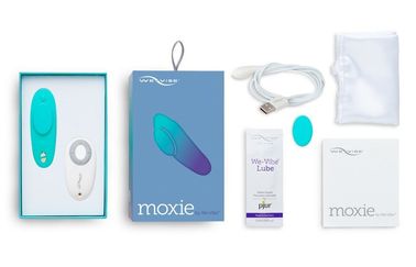 Вібратор у трусики We-Vibe Moxie, Бірюзовий, Бірюзовий