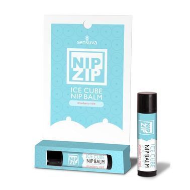 Стимулювальний бальзам для сосків Sensuva &mdash; Nip Zip Strawberry Mint (4 г) охолоджувальний