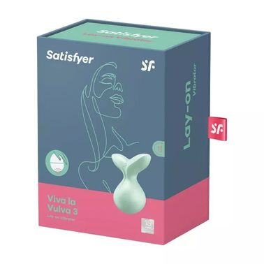 Мінівібромасажер Satisfyer Viva la Vulva 3 Mint