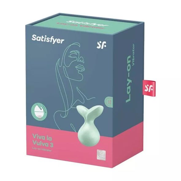 Мінівібромасажер Satisfyer Viva la Vulva 3 Mint