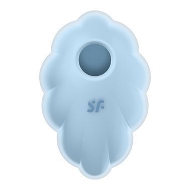 Вакуумный стимулятор с вибрацией Satisfyer Cloud Dancer Blue, Голубой, Блакитний