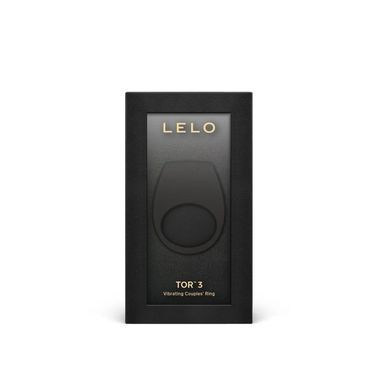 Эрекционное кольцо с вибрацией LELO Tor 3 Violet Dusk, управление со смартфона, Черный, Чорний