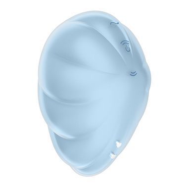 Вакуумный стимулятор с вибрацией Satisfyer Cloud Dancer Blue, Голубой, Блакитний