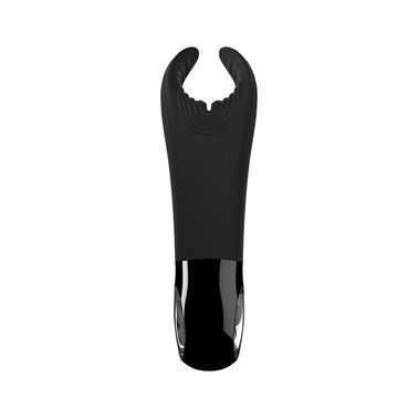 Вибратор для пениса Fun Factory MANTA moss green/black, подходит для парных игр, Черный