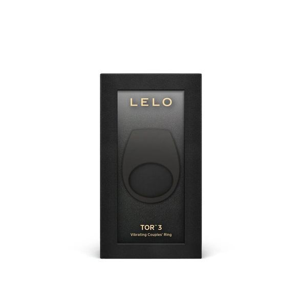 Эрекционное кольцо с вибрацией LELO Tor 3 Violet Dusk, управление со смартфона, Черный, Чорний
