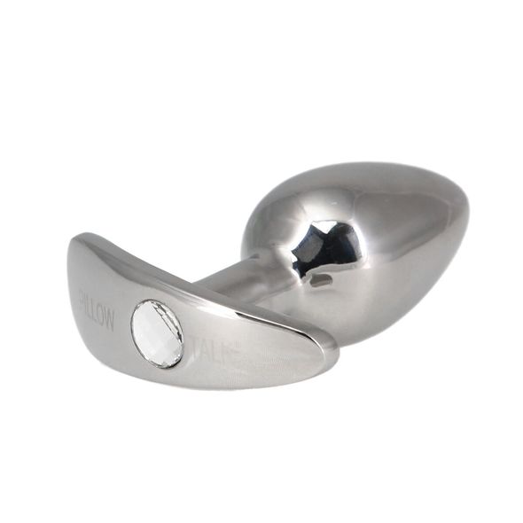 Анальная пробка Pillow Talk Sneaky Luxurious Stainless Steel Anal Plug с кристаллом Swarovski