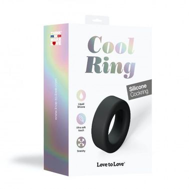 Ерекційне кільце широке Love To Love COOL RING - BLACK ONYX