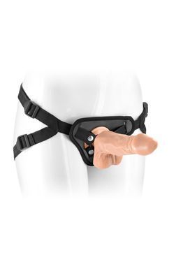 Жіночий страпон-трусики 2в1 Real Body &mdash; Mike: довжина 13 см, діам. 3,8 см, трусики та фалоімітатор