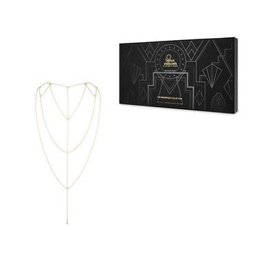 Цепочка для спины Bijoux Indiscrets Magnifique Back and Cleavage Chain - Gold, украшение для тела