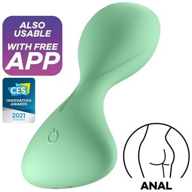 Анальная смарт-пробка с вибрацией Satisfyer Trendsetter Green