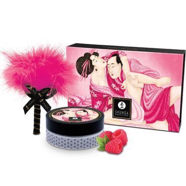 Смачна пудра для оральних пестощів Shunga Body Powder , 75 г, полуниця