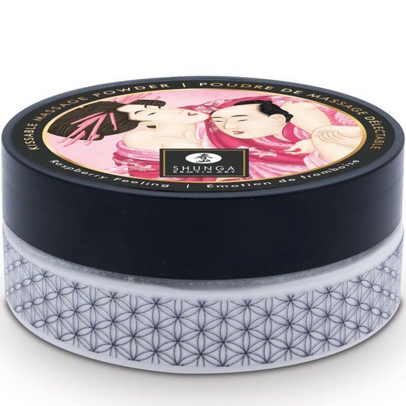 Смачна пудра для оральних пестощів Shunga Body Powder , 75 г, полуниця