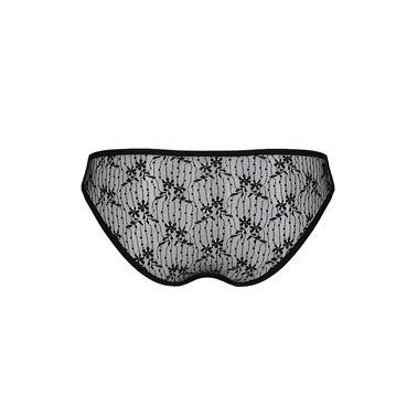 Трусики-сліпи з мереживною сіточкою Dina Thong black S/M - Passion