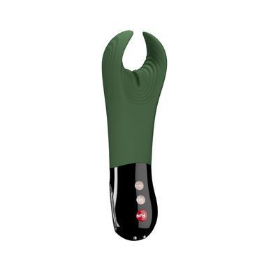 Вибратор для пениса Fun Factory MANTA moss green/black, подходит для парных игр, Розовый