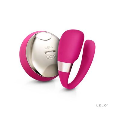 Вибратор для пар LELO Tiani 3 Deep Rose, 2 мотора, пульт ДУ, Розовый, Рожевий