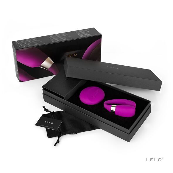 Вибратор для пар LELO Tiani 3 Deep Rose, 2 мотора, пульт ДУ, Бордовий, Бордовий