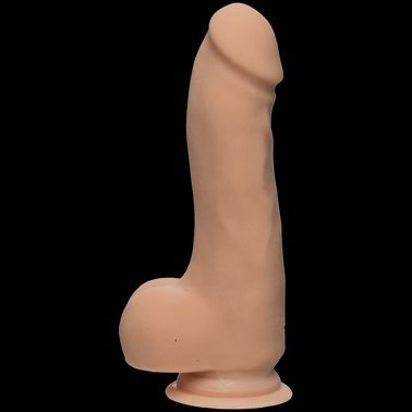 Фалоімітатор Doc Johnson The D - Master D - 7.5 Inch With Balls - ULTRASKYN, діаметр 5,1 см, Телесный, S, Тілесний
