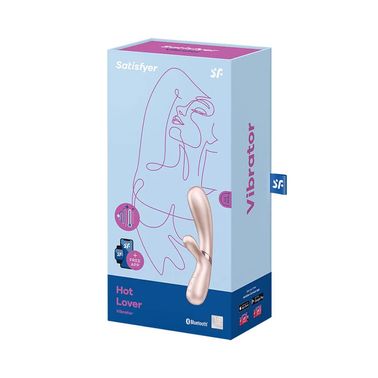 Смарт вібратор-кролик із підігрівом Satisfyer Hot Lover Nude