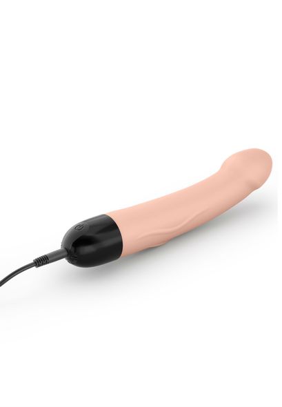 Вибратор Dorcel Real Vibration M Flesh 2.0, диам 3,7см, перезаряжаемый, для точки G, Тілесний, M, Тілесний