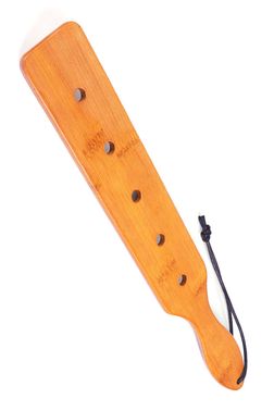 Падл Fetish Tentation — Paddle 5 Holes Bamboo, упакований у ПЕ пакет